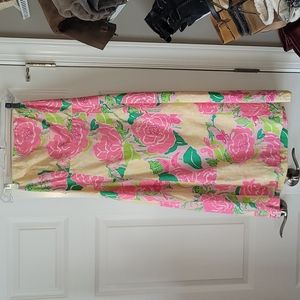Lilly Pulitzer strapless summer dress
